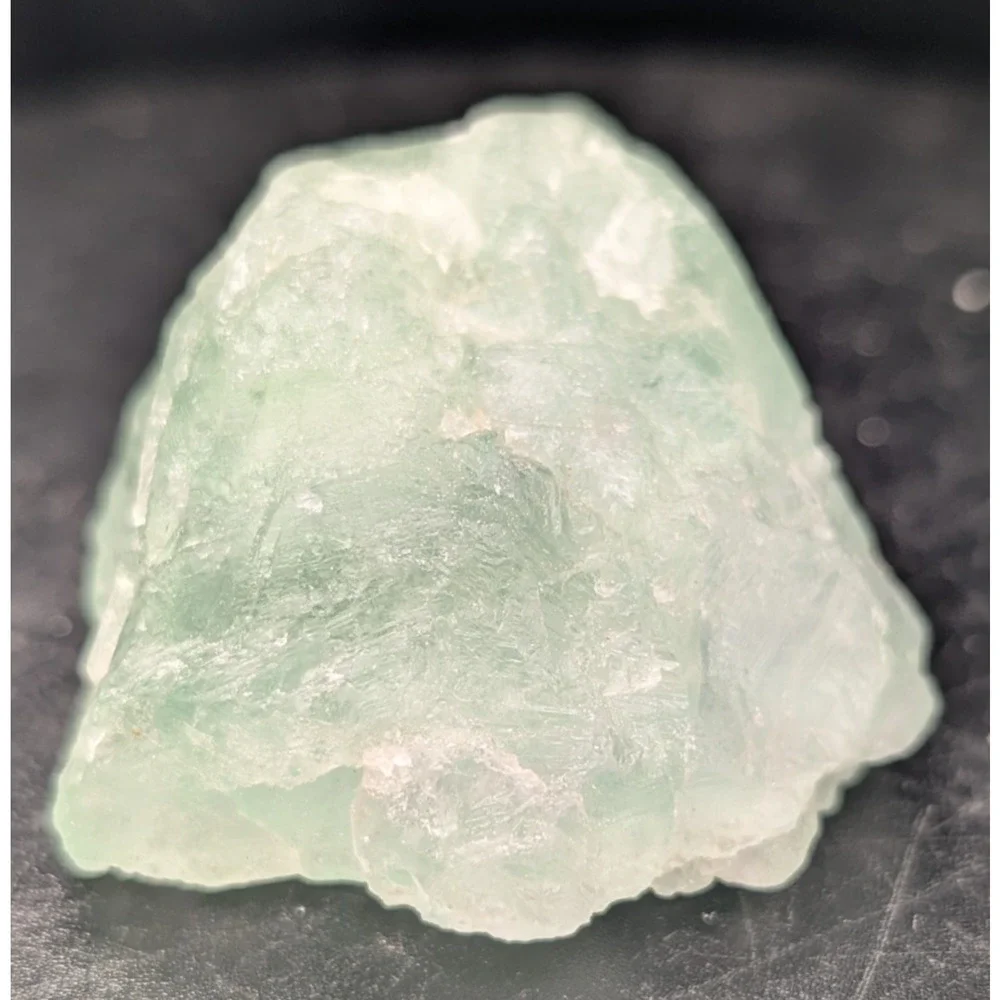 Natural Fluorite Crystal Specimen | Pale Green Quartz Cluster w/ UV Reaction - Picture 2 of 4